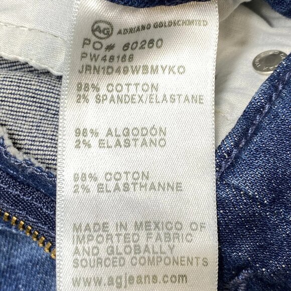 NEW AG Women’s Saige Wide Leg Cropped Jeans Dark Blue Size 27 - Picture 7 of 11